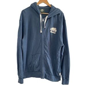 Roots Men’s Hooded Zip Up Jacket in Blue